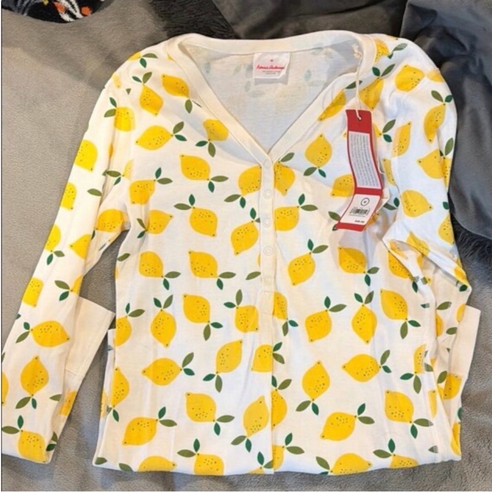 New with tags Hanna Andersson Lemon Long John PJ Thermal Medium